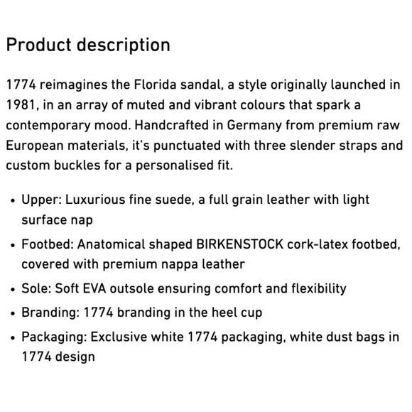 IN BOX 1774 BIRKENSTOCK Florida III in Black - Picture 8 of 8